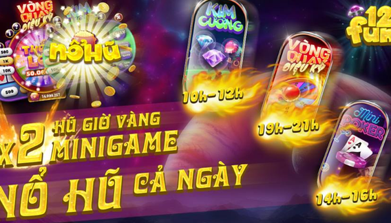 Kho trò chơi thú vị của game bài đổi thưởng 12Fun